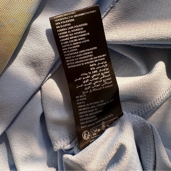 Urban Outfitters Strapless Floral Blue Maxi Skirt Size L - Picture 12 of 12